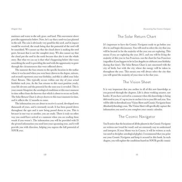 Your Cosmic Compass: Do-It-Yourself Yearly Astrological Planner by Emily Klintworth - Magick Magick.com