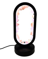 9" Oval Shaped Dimmable Gemstone Lamp - Rose Quartz