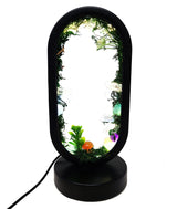 9" Oval Shaped Dimmable Gemstone Lamp - Mushroom Forest