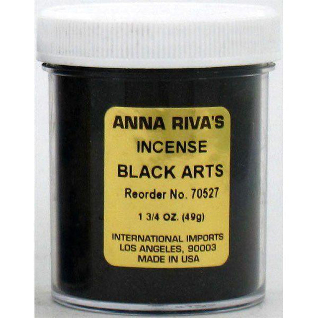 1 3/4 oz Anna Riva Incense Powder - Black Arts - Magick Magick.com