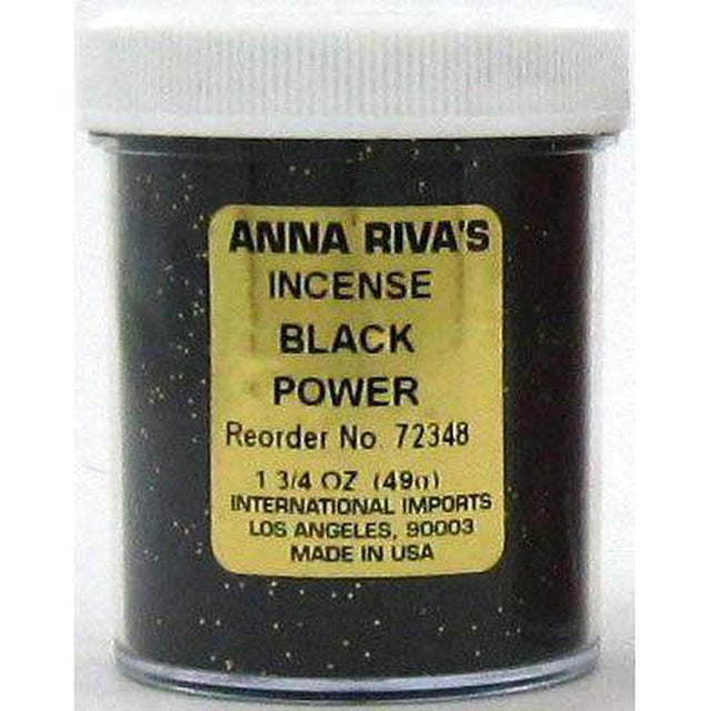 1 3/4 oz Anna Riva Incense Powder - Black Power - Magick Magick.com