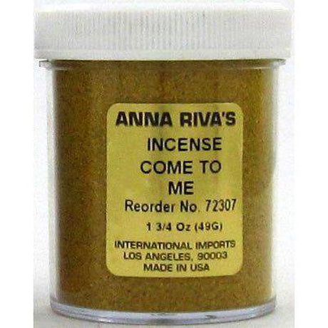 1 3/4 oz Anna Riva Incense Powder - Come to Me - Magick Magick.com