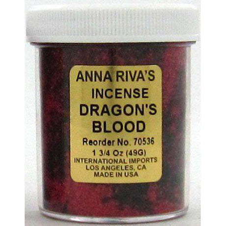 1 3/4 oz Anna Riva Incense Powder - Dragon's Blood - Magick Magick.com