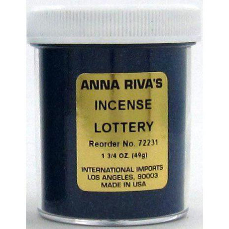 1 3/4 oz Anna Riva Incense Powder - Lottery - Magick Magick.com