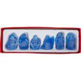 1" Frosted Acrylic Feng Shui Figurines - Buddha Blue (Set of 6) - Magick Magick.com