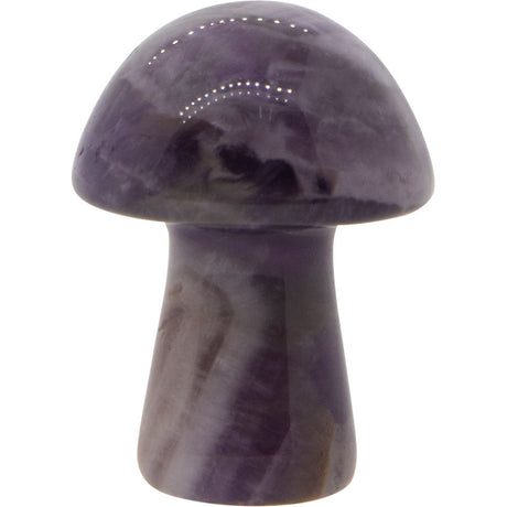 1" Mushroom Gemstone Carving - Amethyst - Magick Magick.com