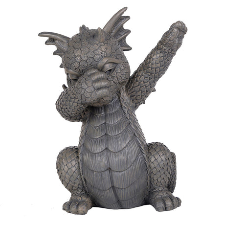 10" Garden Dragon Statue - Dabbing - Magick Magick.com