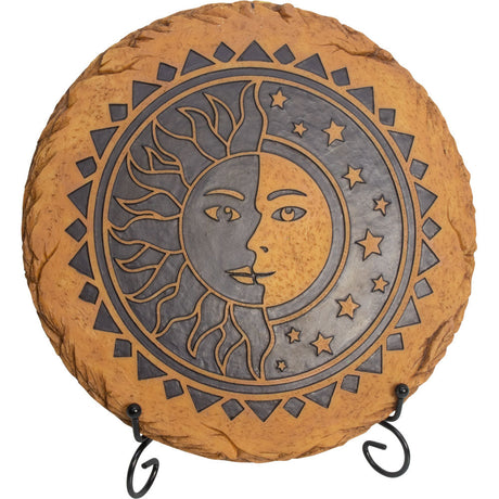 10" Polyresin Stepping Stone with Stand - Celestial - Magick Magick.com