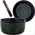 10" Singing Bowl Rounded - Green Tara - Magick Magick.com