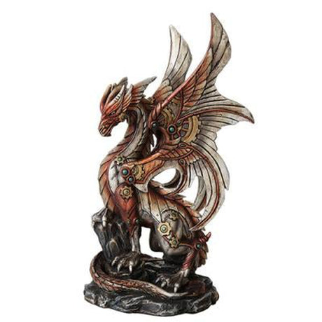 10" Steampunk Dragon Statue - Magick Magick.com