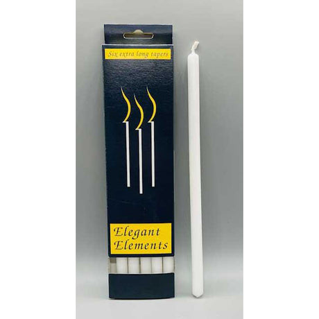 10" White Chime Candles (6 Pack) - Magick Magick.com