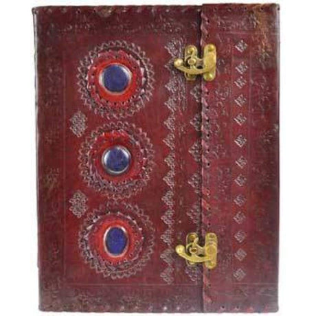 10" x 13" Stone Leather Blank Book with Latch - Magick Magick.com