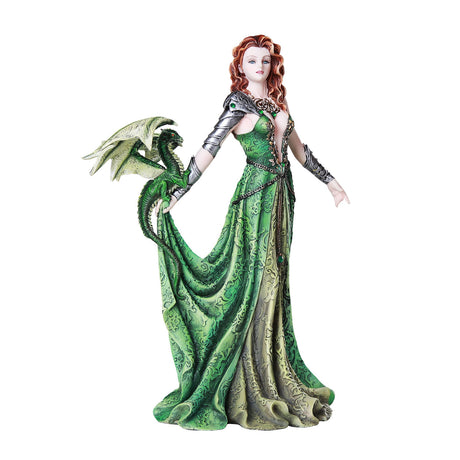 10.5" Astranaithes with Green Dragon Statue - Magick Magick.com
