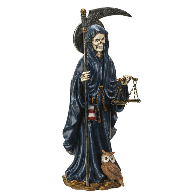 10.5" Santa Muerte Blue Statue - Magick Magick.com
