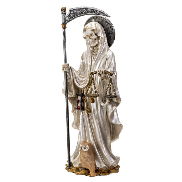 10.5" Santa Muerte White Statue - Magick Magick.com