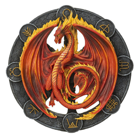 10.75 Anne Stokes Wall Plaque - Beltane Dragon - Magick Magick.com