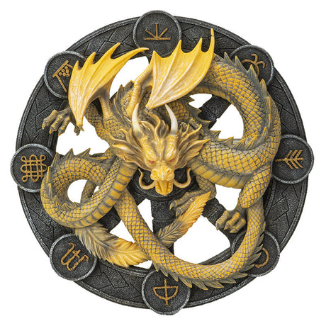 10.75 Anne Stokes Wall Plaque - Imbolc Dragon - Magick Magick.com