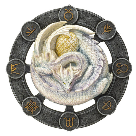 10.75 Anne Stokes Wall Plaque - Ostara Dragon - Magick Magick.com