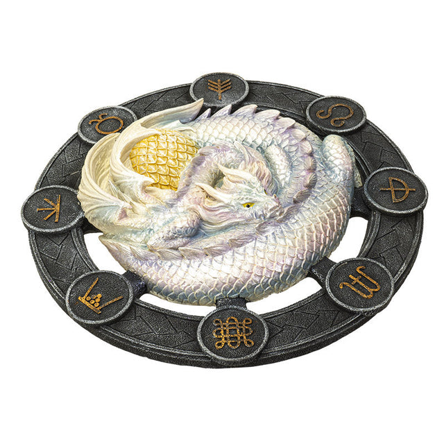 10.75 Anne Stokes Wall Plaque - Ostara Dragon - Magick Magick.com