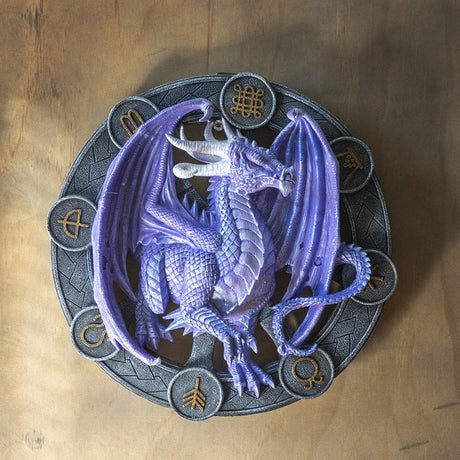 10.75 Anne Stokes Wall Plaque - Samhain Dragon - Magick Magick.com
