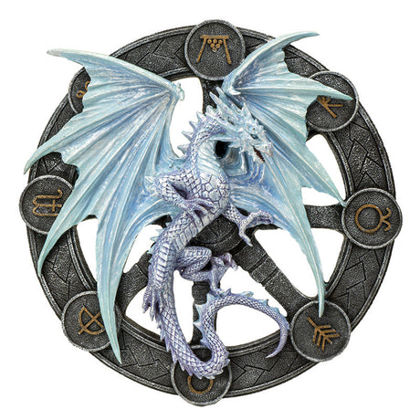 10.75 Anne Stokes Wall Plaque - Yule Dragon - Magick Magick.com