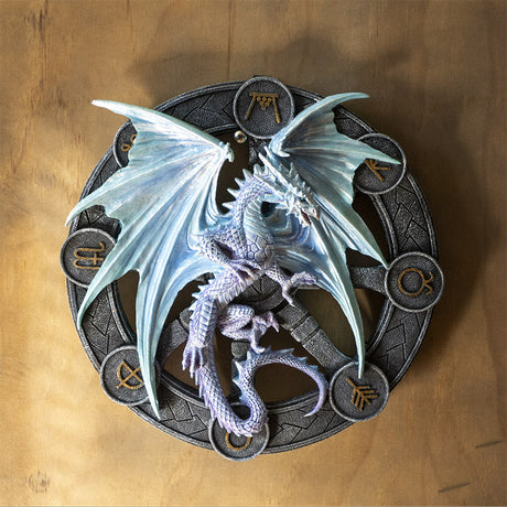 10.75 Anne Stokes Wall Plaque - Yule Dragon - Magick Magick.com