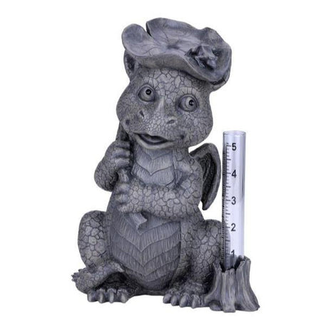 10.75" Garden Dragon Statue - Rain Catcher - Magick Magick.com