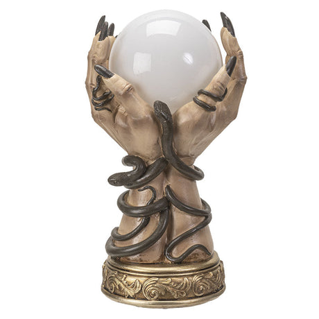10.8" Fortune Hands with LED Ball Statue - Magick Magick.com