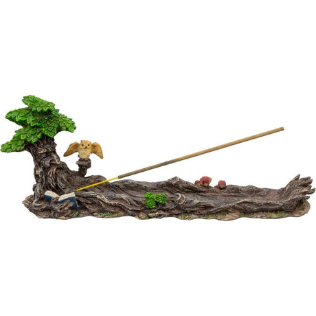 11" Polyresin Incense Burner - Green Man - Magick Magick.com