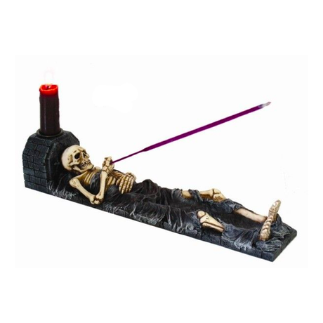 11" Skeleton Stick Incense Burner - Magick Magick.com