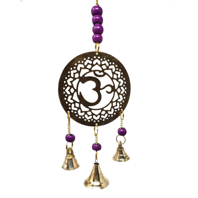 11" Violet Chakra (Crown Chakra) Brass Wind Chime - Magick Magick.com