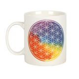 11 oz White Ceramic Mug - The Flower of Life - Magick Magick.com