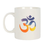 11 oz White Ceramic Mug - The Sacred Mantra - Magick Magick.com