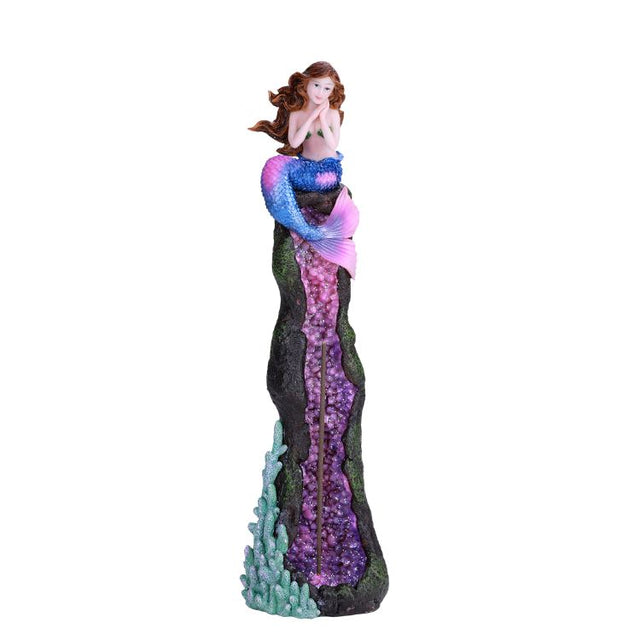 11.5" Standing Mermaid Stick Incense Burner - Magick Magick.com