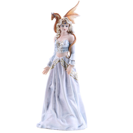 12" Asiria Witch with Dragon Statue - Magick Magick.com
