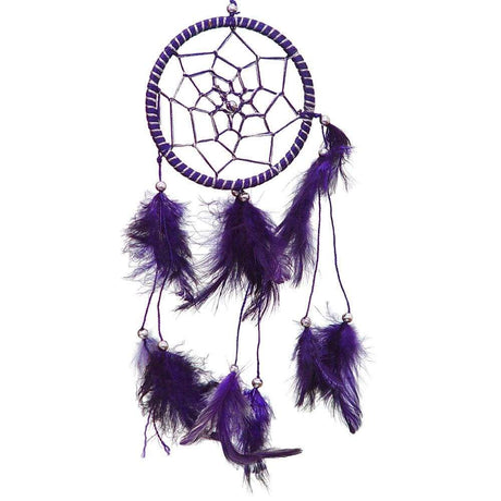 12" Dream Catcher - Purple Feathers (Pack of 4) - Magick Magick.com