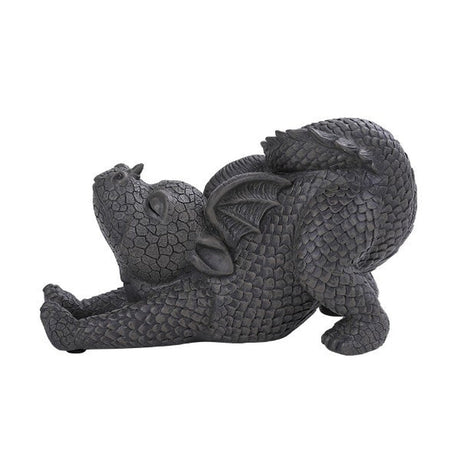 12" Garden Dragon Statue - Stretching - Magick Magick.com