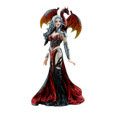 12" Severeille Witch with Dragon Statue - Magick Magick.com