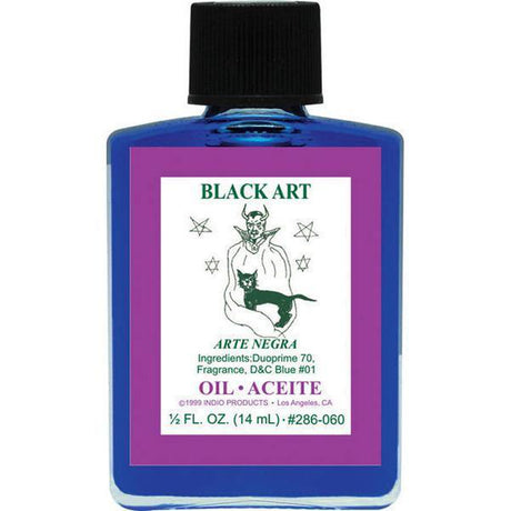 1/2 oz Indio Oil - Black Art - Magick Magick.com