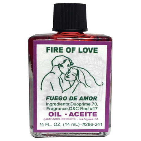 1/2 oz Indio Oil - Fire of Love - Magick Magick.com