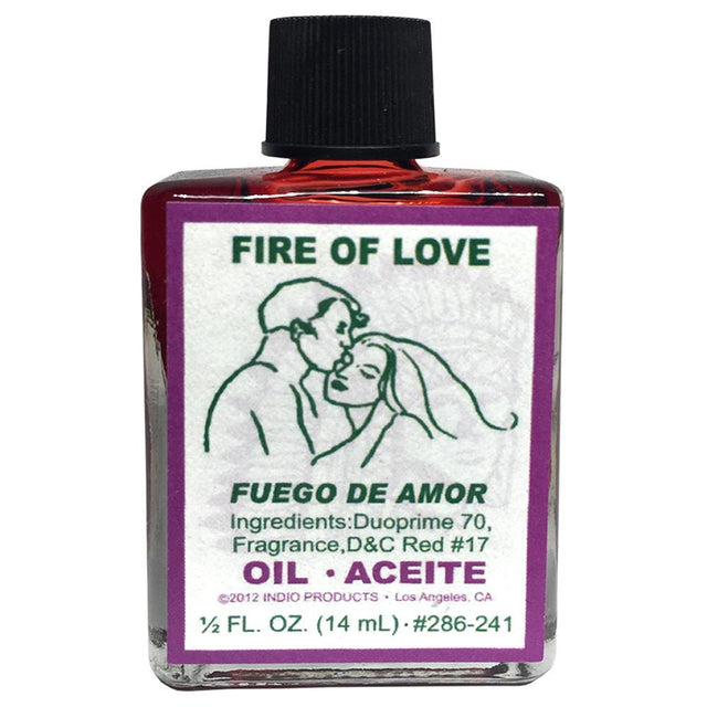 1/2 oz Indio Oil - Fire of Love - Magick Magick.com