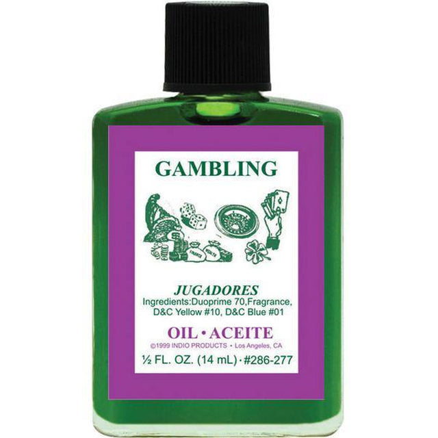 1/2 oz Indio Oil - Gambling - Magick Magick.com