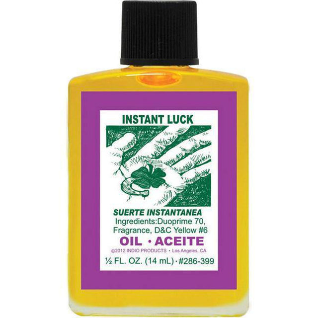 1/2 oz Indio Oil - Instant Luck - Magick Magick.com