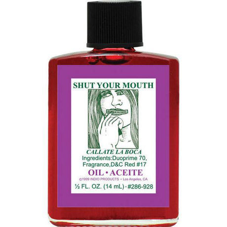 1/2 oz Indio Oil - Shut Your Mouth - Magick Magick.com