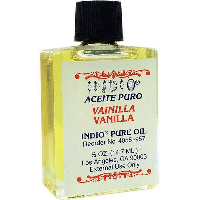 1/2 oz Indio Pure Fragranced Oil Vanilla - Magick Magick.com