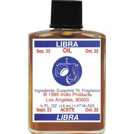 1/2 oz Indio Zodiac Oil - Libra - Magick Magick.com