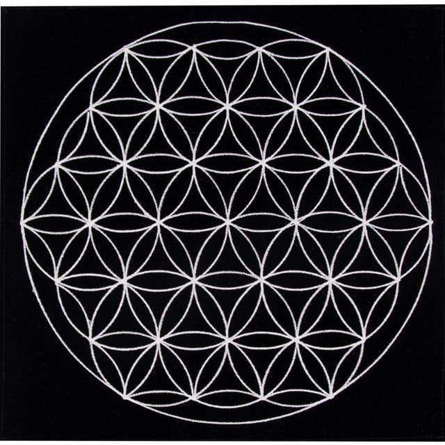 12" x 12" Charging Mat - Flower of Life - Magick Magick.com