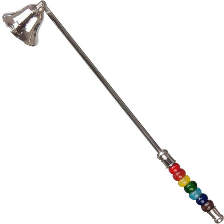 12.5" Candle Snuffer - Beaded Chakras - Magick Magick.com