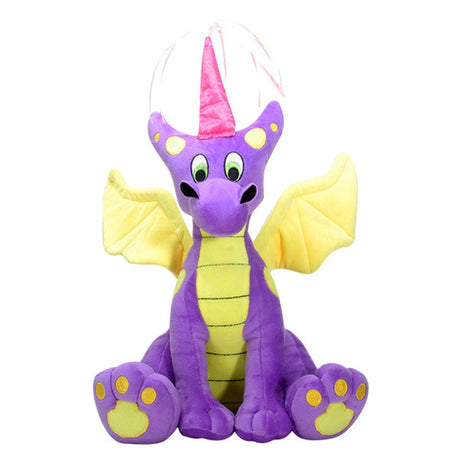 12.5" Princess Dragon Purple Yellow Plush - Magick Magick.com