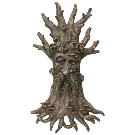 13" Greenman Wall Plaque - Branches and Mushrooms - Magick Magick.com